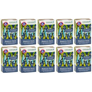 Makrelen-Filets 10x120g in Bio Olivenöl