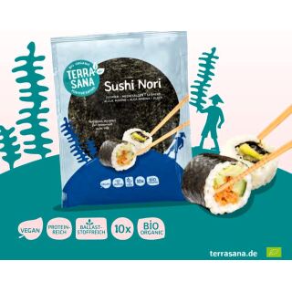 Bio Sushi Nori Blätter 24 x 25g (240 Blatt)