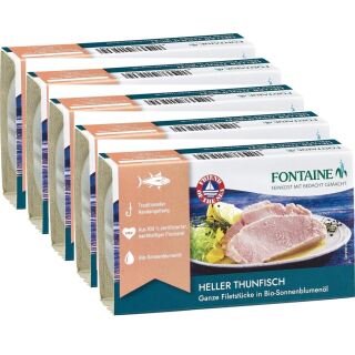 Thunfisch hell 20x120g in Bio Sonnenblumenöl